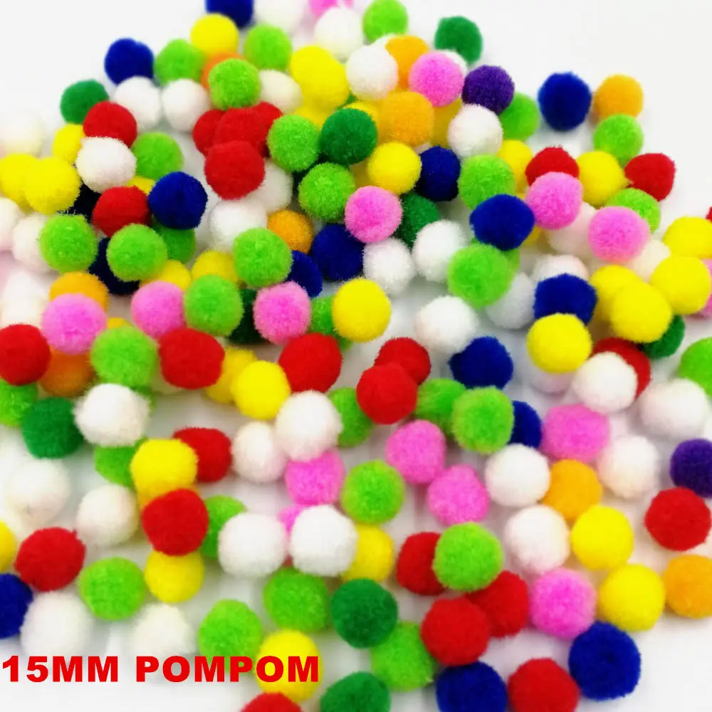 15MM 20g 10/15/20/25/30 мм в диаметре, различные Цвет блеск мишуры Pom DIY куклы ремесло к требованиям заказчика; сверкающие; шарик-помпон, свадьбы, рождества, украшение для альбома 20g - Цвет: 15MM 20g