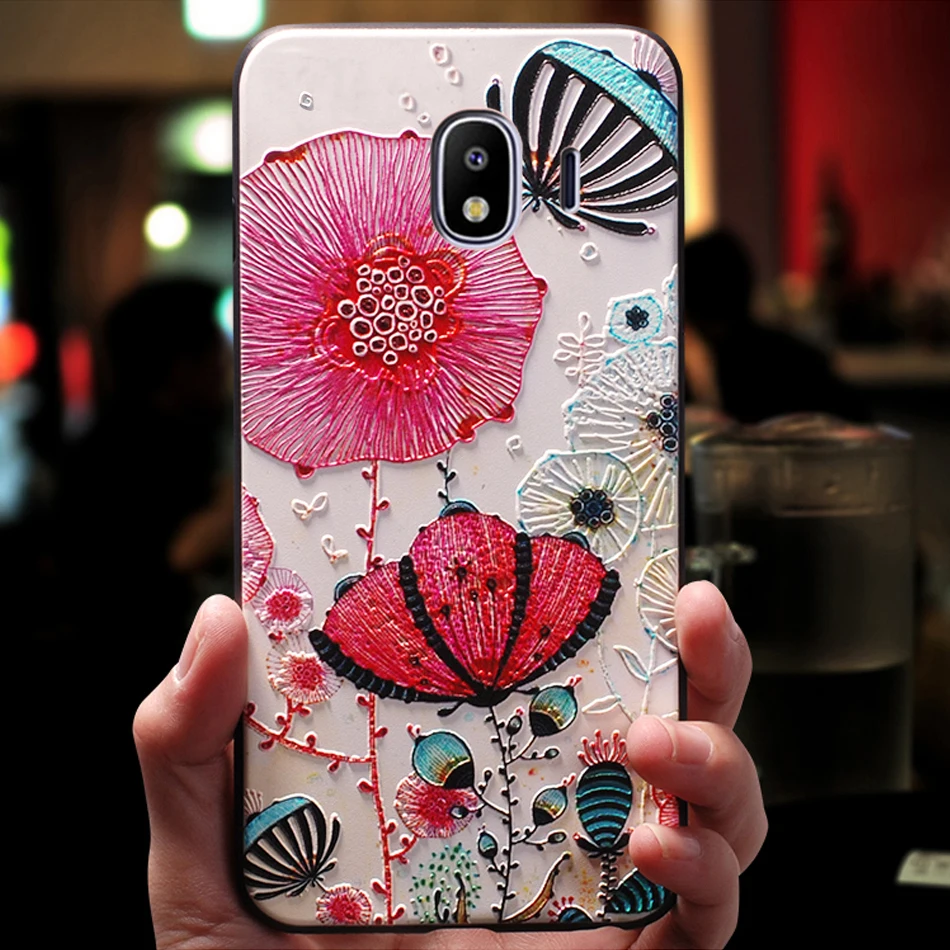 YonLinTan роскошный чехол для Samsung Galaxy j 4 j4 2018 на заднюю панель телефона 3D милый