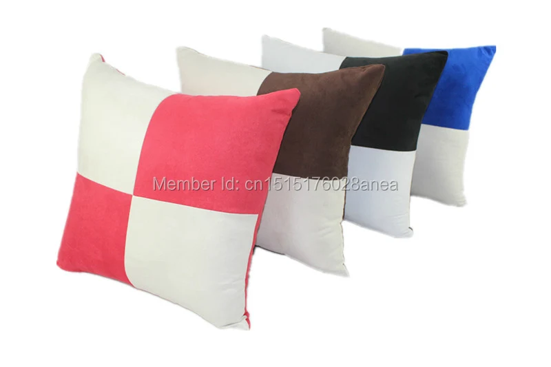 Бесплатная доставка 45*45 см полиэстер замша попеременная наволочка искусственная