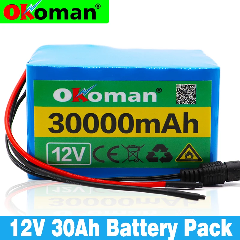 12V 30Ah 3S12P 11 1 V 12 6 30000mAh высоко литиевый блок Питания Пакет для инвертора ксеноновая
