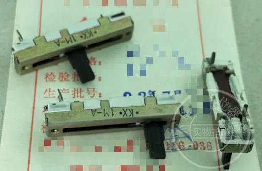 5 шт. 35 мм прямой слайдер одинарный потенциометр WH201 A1M/длина ручки 10MMC