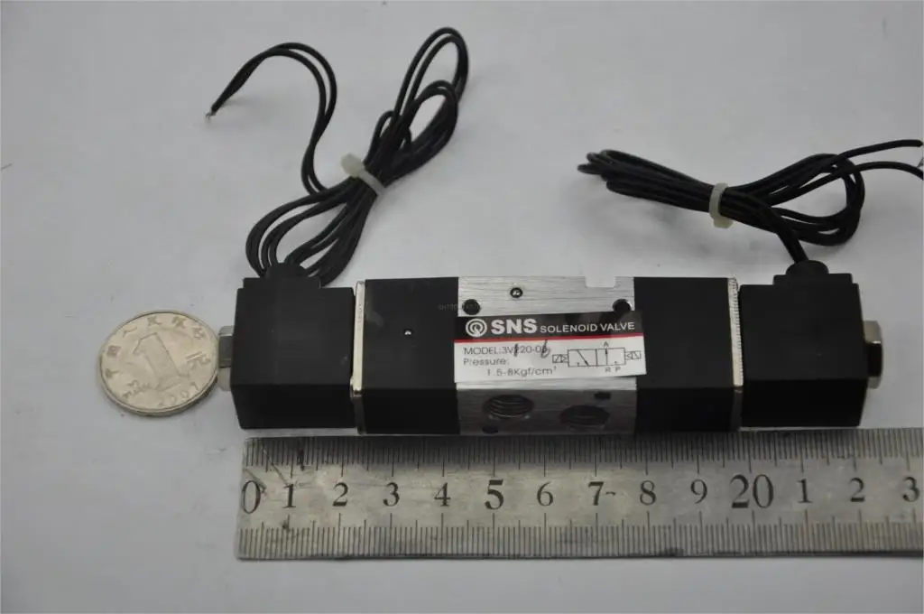 

3V120-06 1/8''PT with wire DC24V 2 position 3 port Air pnematic Solenoid magnetically valve double coils 2/3ways