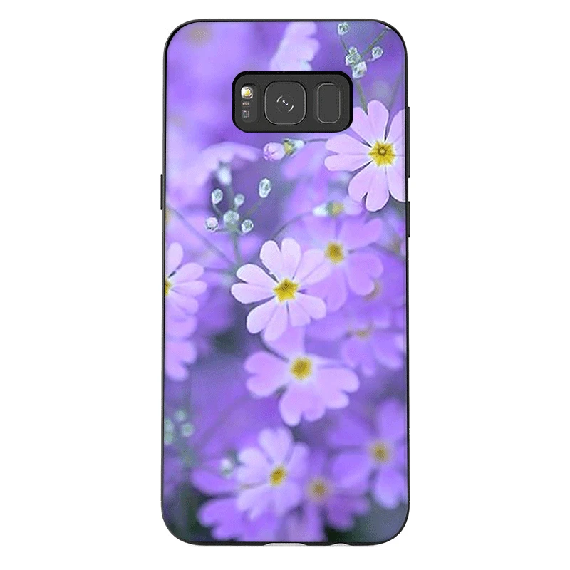 Чехол-футляр фиолетового цвета из силикона и ТПУ Desxz для Samsung Galaxy S7 S6 Edge S8 S9 S10 Plus Note