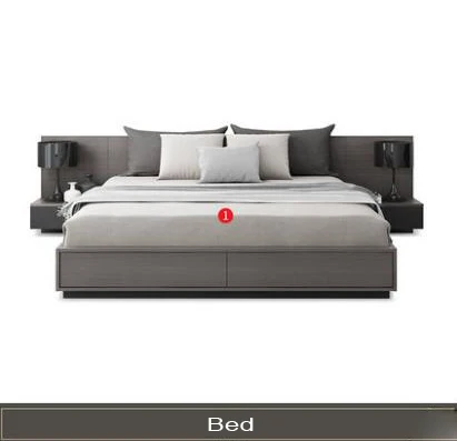 Bed RAMA DYMASTY мягкая кровать современный дизайн кровать bett, cama мода king/queen Размер мебель для спальни - Цвет: Bed