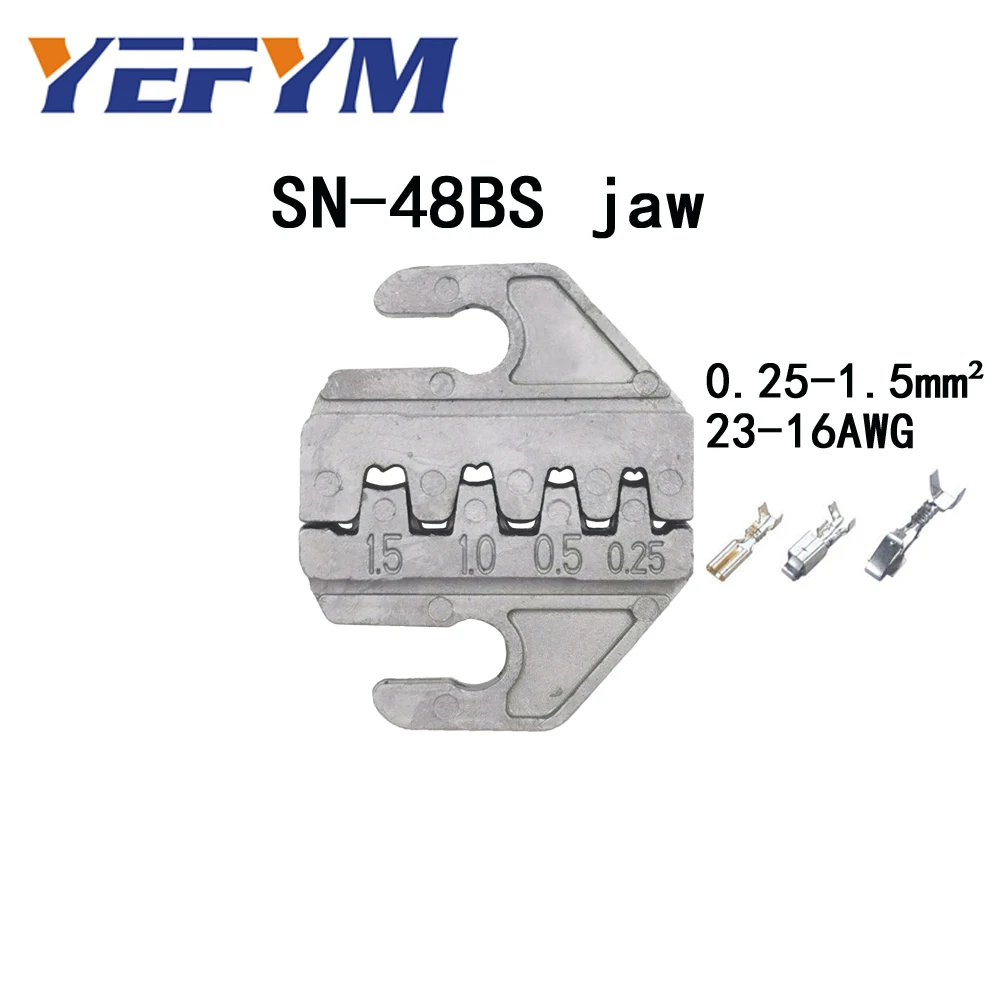 SN-48BS jaw SN-48BS обжимные плоскогубцы 0,25-2510 мм2 23-18AWG для XH2.54 3,96, 2,8, tab 4,8/Пружинные клеммы = SN-28B+ SN-48B обжимные инструменты - Цвет: SN-48BS jaw