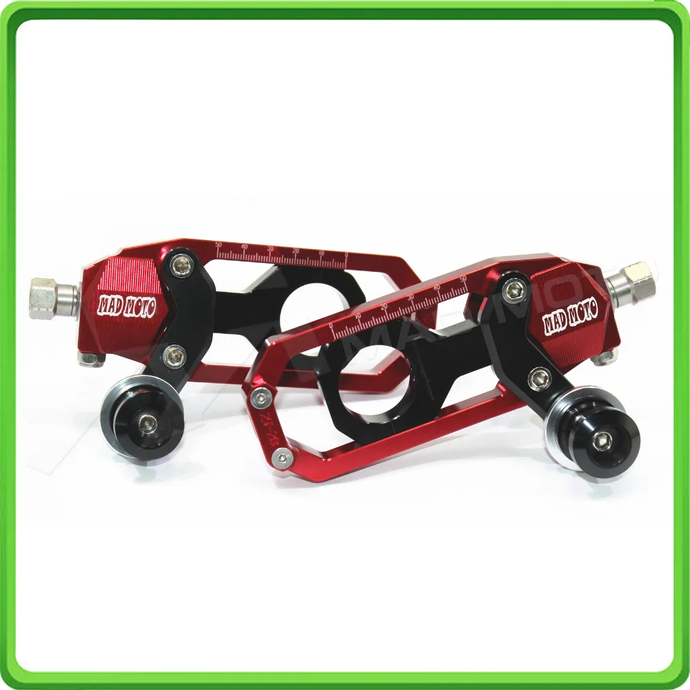 Motorcycle Chain Tensioner Adjuster with paddock bobbins kit for Yamaha R1 YZF-R1 2004 2005 Red&ampBlack | Автомобили и мотоциклы