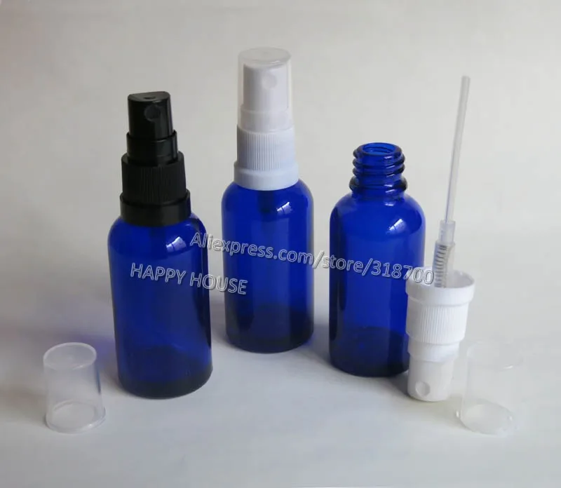 360x30 мл кобальтовый синий стеклянный масляный распылитель с черно белым
