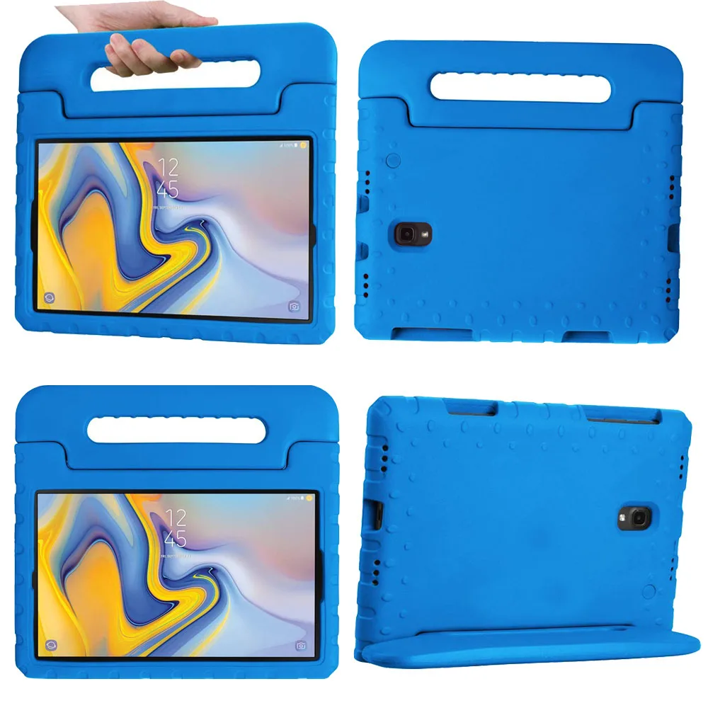 Чехол-подставка с ручкой для samsung GALAXY Tab A, 10,5 дюймов,, T590, T595, T597, детский противоударный чехол для планшета из пены EVA, чехол+ ручка+ Флим