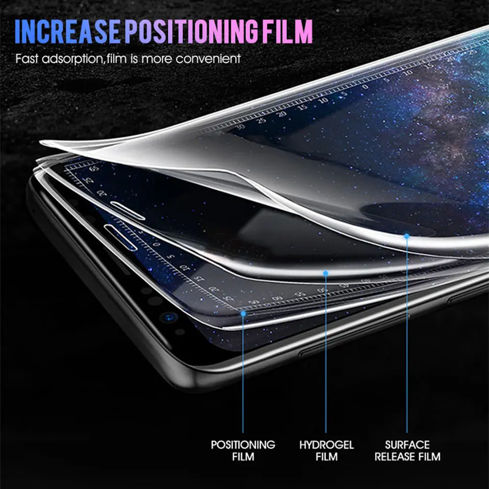 9D полное покрытие мягкая Гидрогелевая пленка для samsung Galaxy Note 8 9 S8 S9 Plus Защита