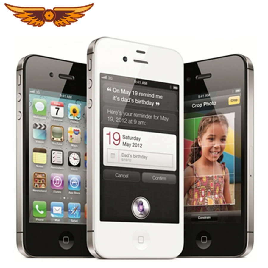 Оригинальный разблокированный Apple iPhone 4S Dual Core 8/16/32 ГБ флэш памяти Встроенная