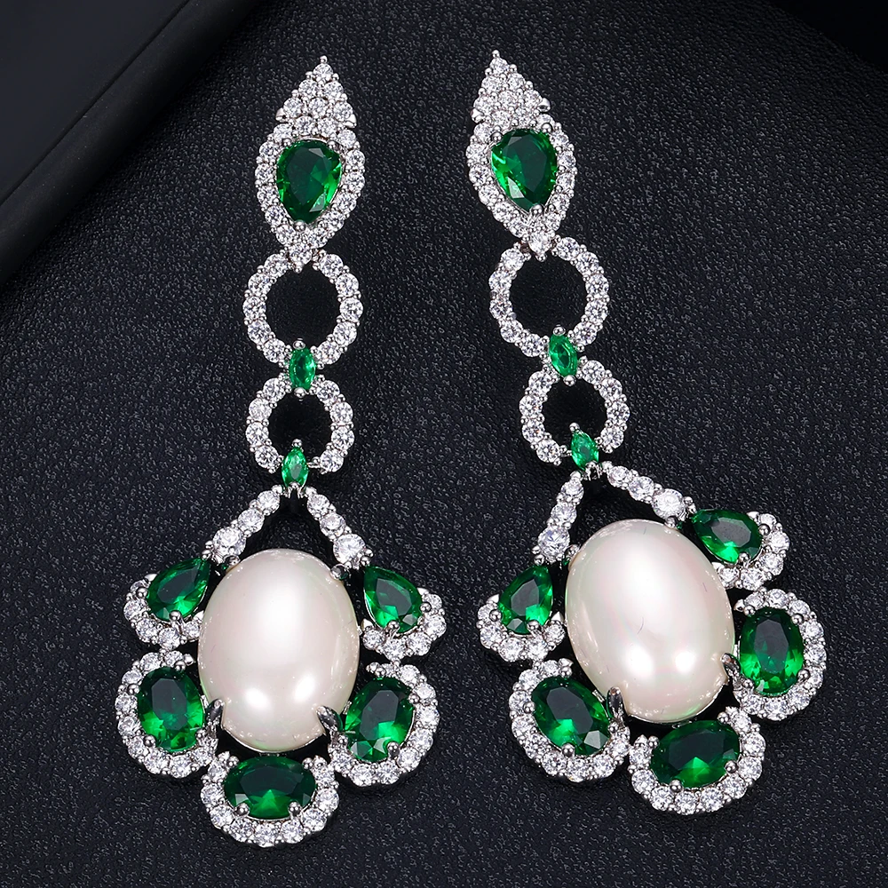 Janeklly модные висячие серьги в форме цветка для женщин аксессуары полные