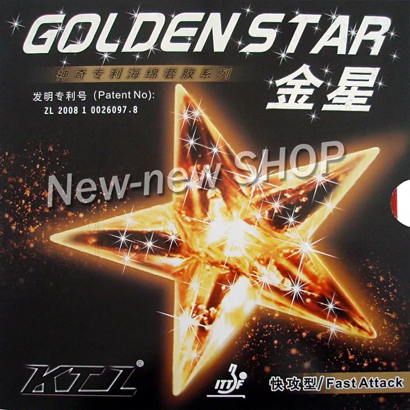 

KTL GOLDEN STAR Fast Attack Pips In Table Tennis Rubber with Sponge