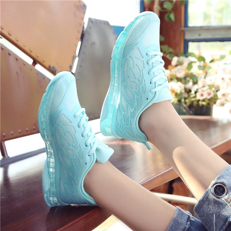 Sycatree 2019 Spring summer Women Running Shoes Girls Air Cushion Flywire Breathable Outdoor Training Jogging High Quality | Спорт и