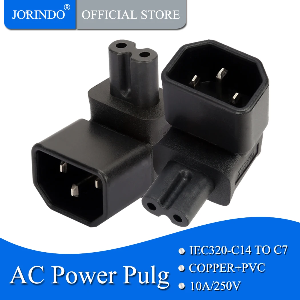 Адаптер питания joriniec 320 C14 IEC C7 под прямым углом штекер на гнездо 8 адаптер для