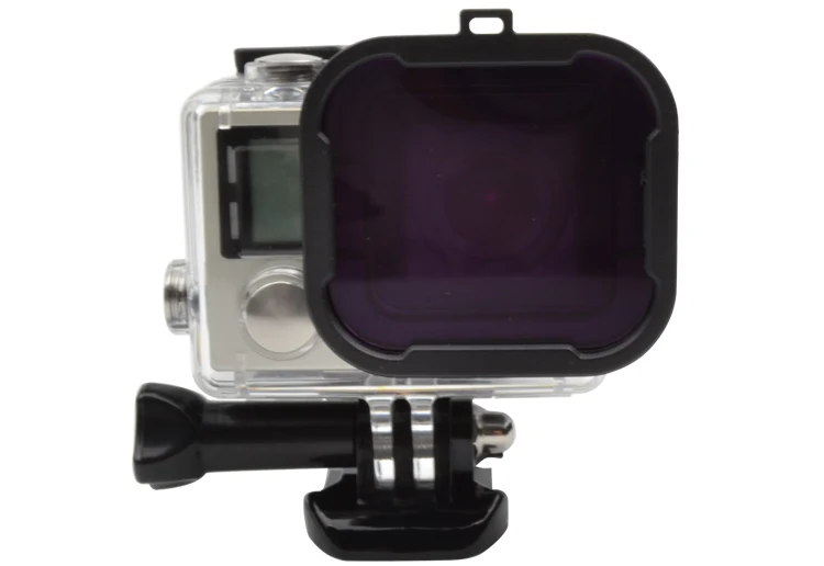 Фильтр для подводного погружения Go Pro Hero 3 +/4 желтый красный фиолетовый серый