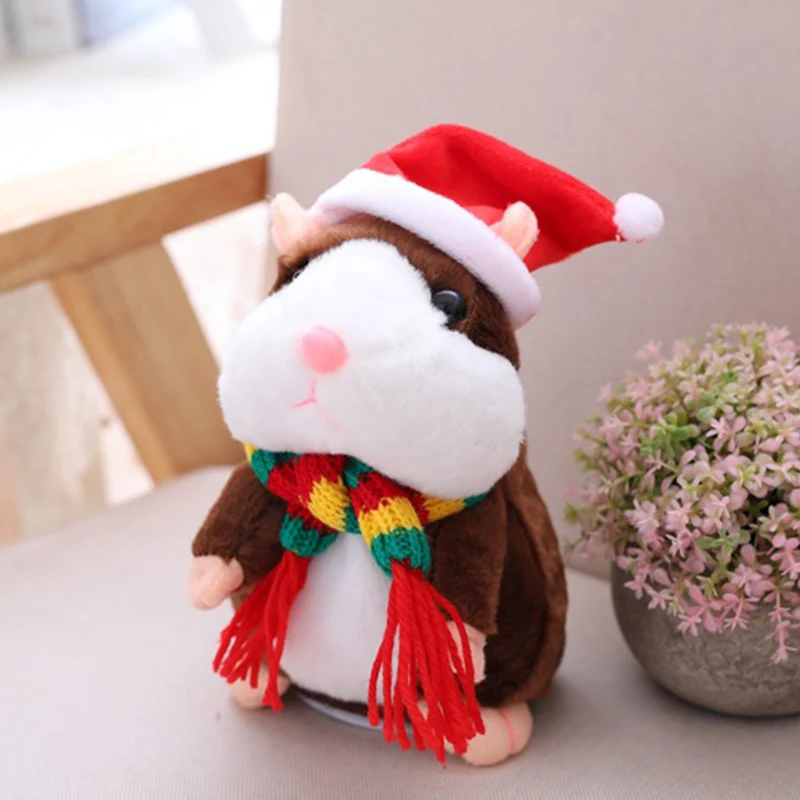 1 Pcs Talking Hamster Pet Christmas Toy Sound Record Educational Plush For Children Kids M09 | Игрушки и хобби