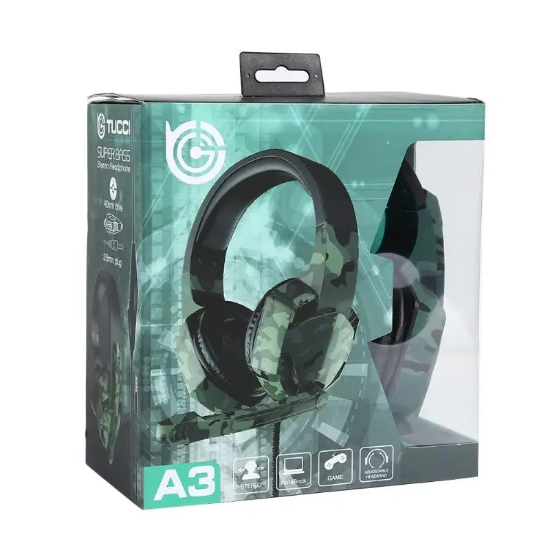 Игровые наушники для компьютера и ноутбука для PS4/xbox ONE Casque Bass игровая гарнитура с микрофоном 3D стерео бас ПК игровые наушники