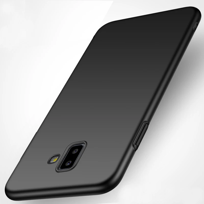 YonLinTan чехол для Samsung galaxy J6 J 6 2018 Жесткий ПК на роскошный простой матовый защитный