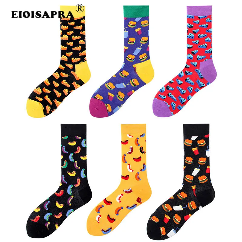 [EIOISAPRA] Повседневные носки в стиле хип-хоп оригинальные жаккардовые смешные