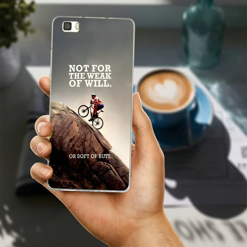 Велосипед полосы мир шоссейных гонок мягкий прозрачный чехол для Huawei P8 P9 P10 P20 Lite