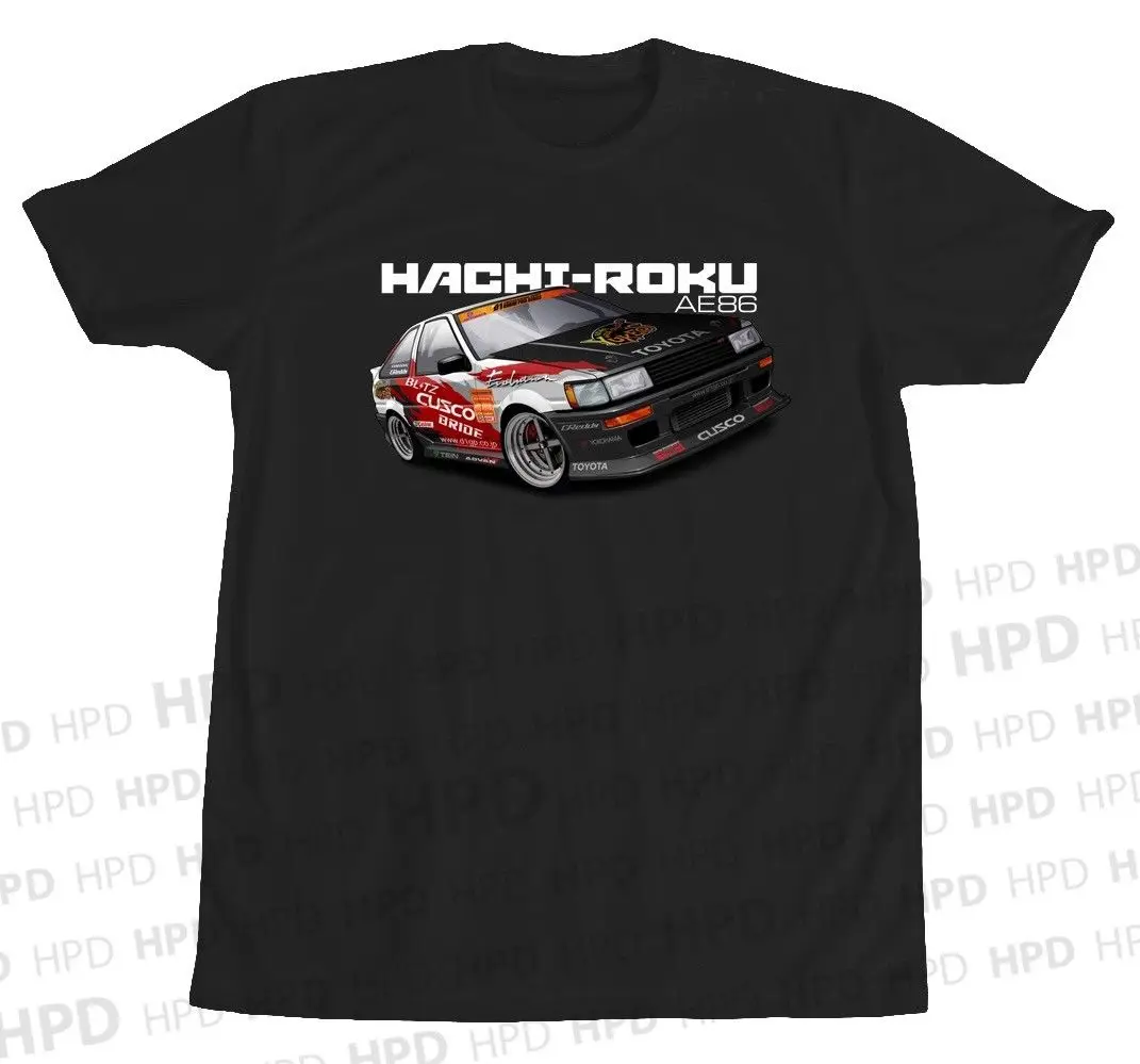 Лидер продаж 2019 модная футболка с изображением японского автомобиля Hachi-Roku AE86