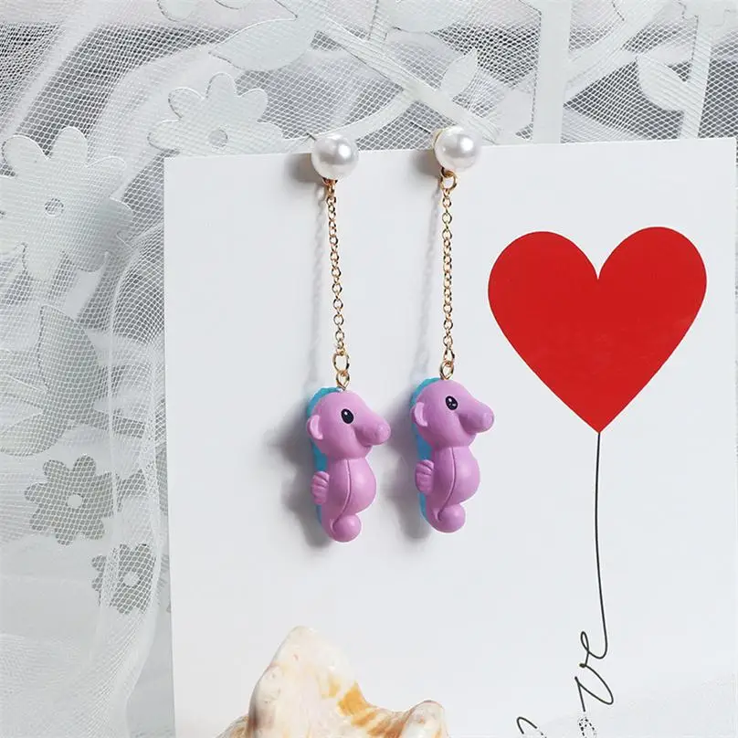 Style-5 MINGQI модные Асимметричные Длинные серьги с подвеской в виде животных, желтой утки, медведя, кролика, девушки, гриба, женские серьги, ювелирные изделия - Окраска металла: Style-5