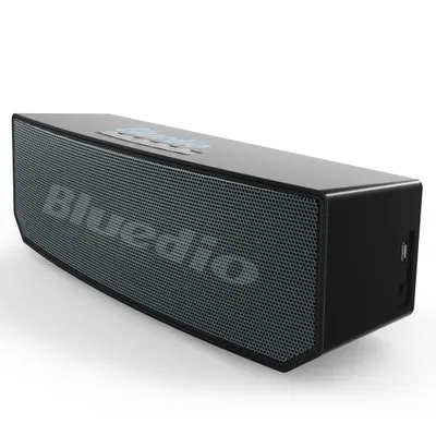 Мини Bluedio BS-5 сабвуферный микрофон с Блютуз автомобильный сабвуфер Портативный беспроводной Bluetooth реалистичный 3D стерео объемный звук - Цвет: Черный