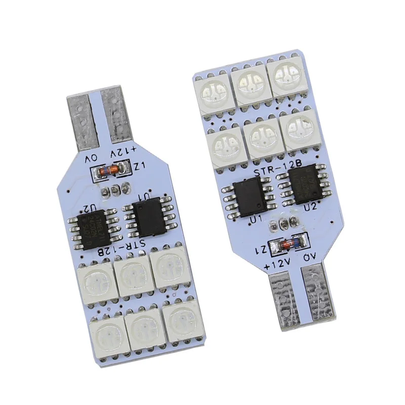 1 пара RGB 5050 12SMD автомобильная светодиодная панель дистанционного управления