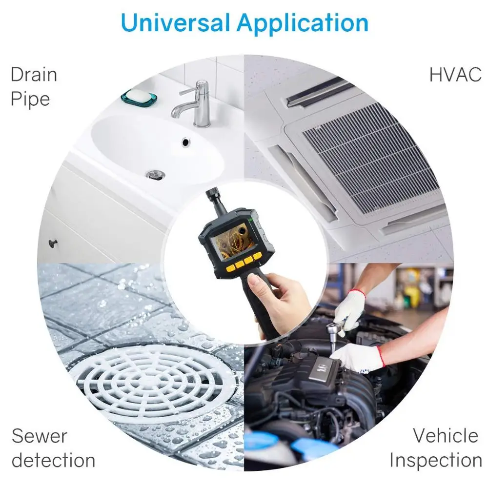 Портативный промышленный цифровой эндоскоп светодиодный свет