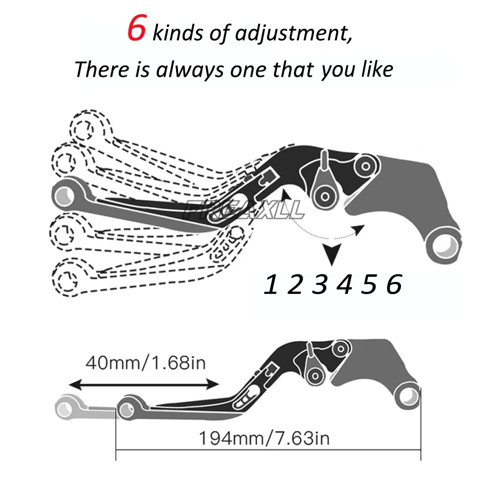 

For Yamaha FZ1 FZ 1 FAZER 2001-2015 CNC Aluminum Motorbike Accessories Foldable Extendable Motorcycle Brake Clutch Levers