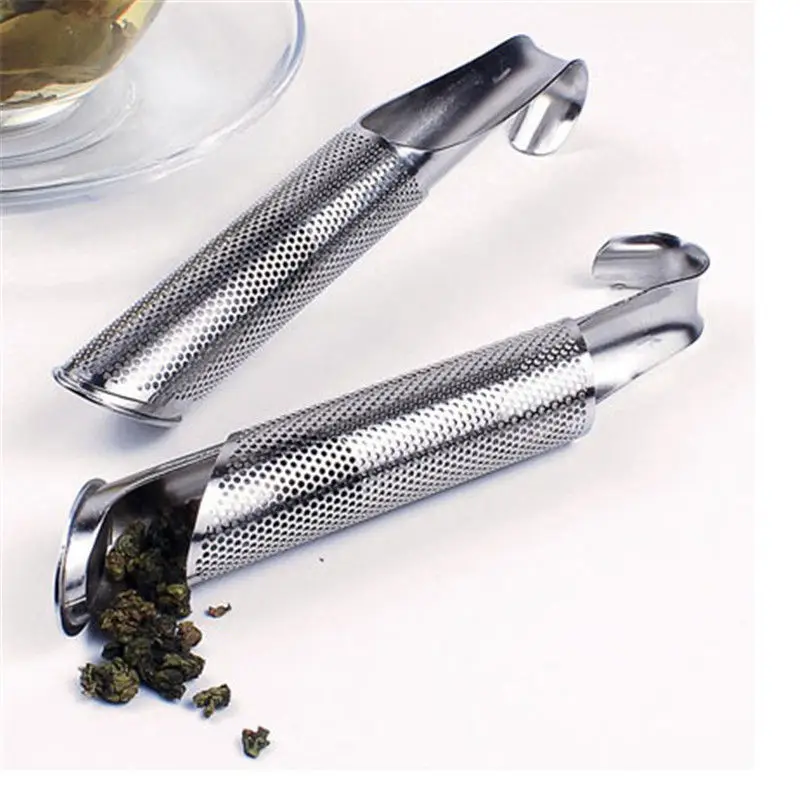 

Tobacco Tea Leaf Strainer Spice Diffuser Stainless Steel Tea Infuser Pipe Design Good Holder Tea Spoon Infuser Filter
