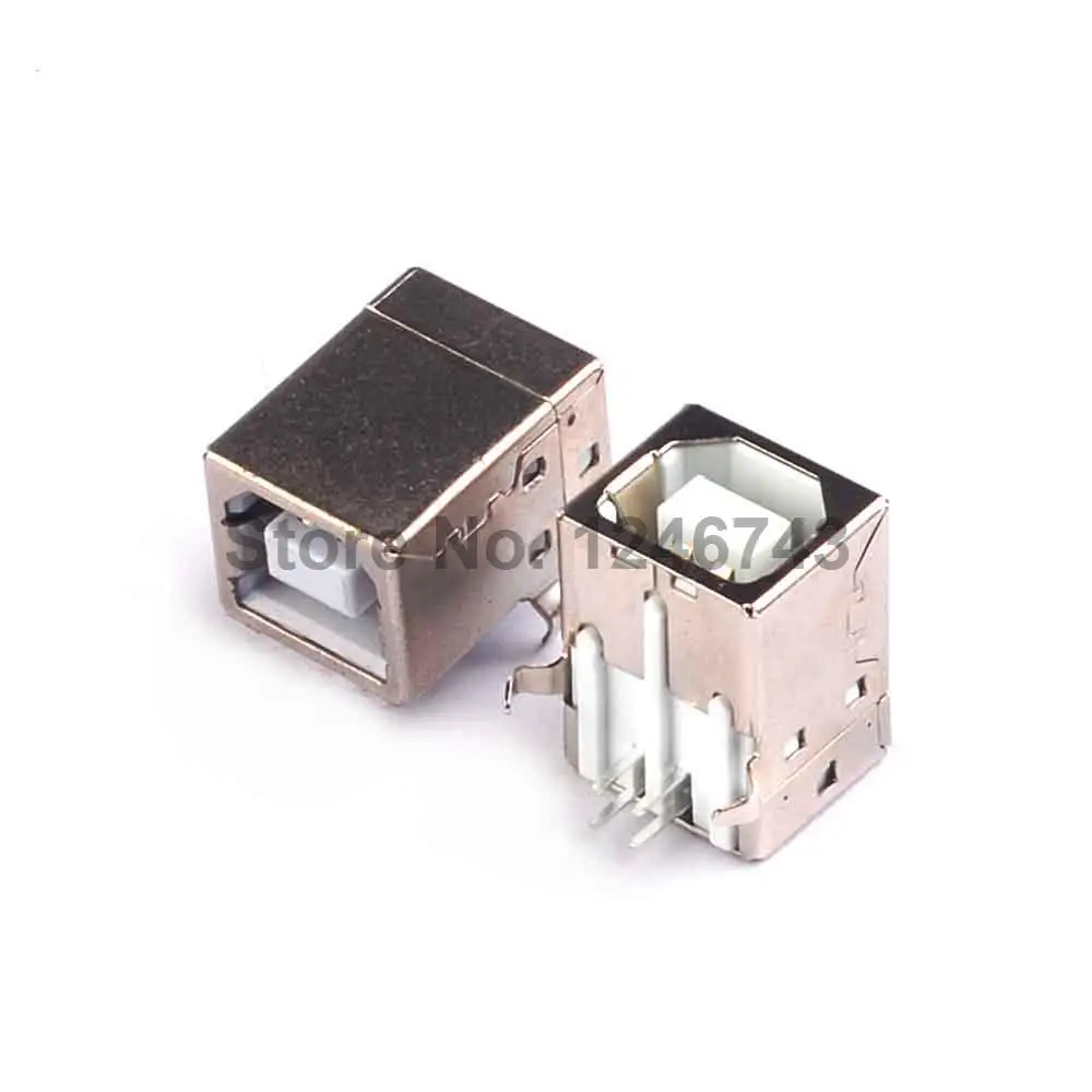 10 шт. USB-B женский USB разъем с квадратной головкой для вечеринок/USB A 90 градусов типа