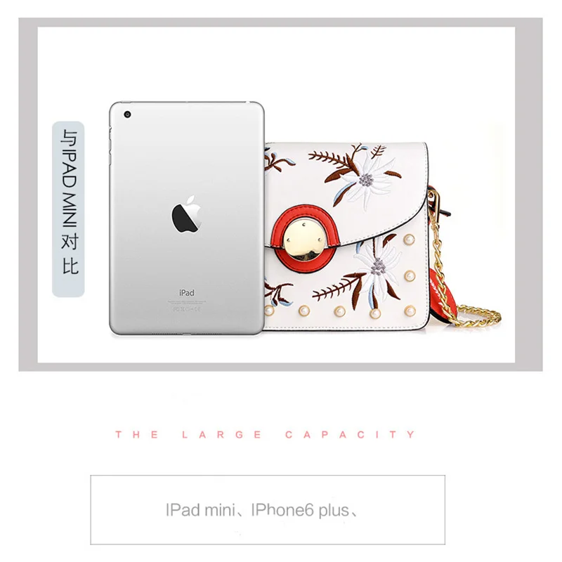 Новинка 2019 женская сумка с цепочкой и вышитым цветком в ретро-национальном стиле