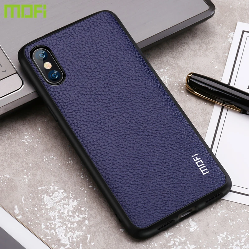 Чехол для iphone X чехол роскошный Mofi жесткая задняя крышка из искусственной кожи 5 8