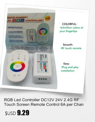 DC5-24V 10keys РФ беспроводной пульт дистанционного управления rgb мини контроллер Диммер для SMD светодиодные полосы