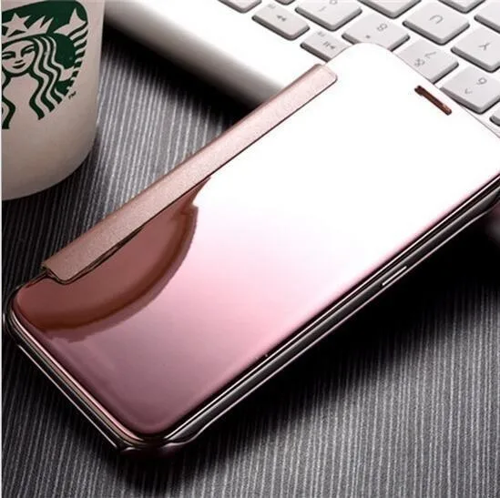 Mirror Clear View Luxury Case For Huawei P9 P10 Leather Flip Cover Mate8 7 P8 Lite Phone |