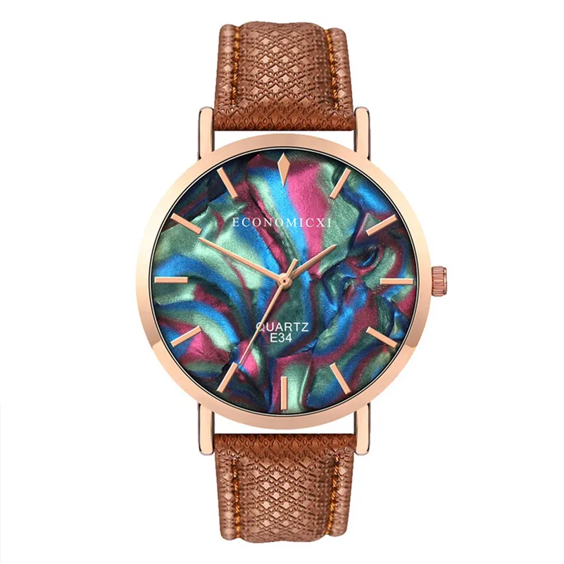 

Fashion Simple Women Watches Without Digital Round Shell Dial Ladies Wristwatch Female Casual Quartz Watch Relogio Feminino /D