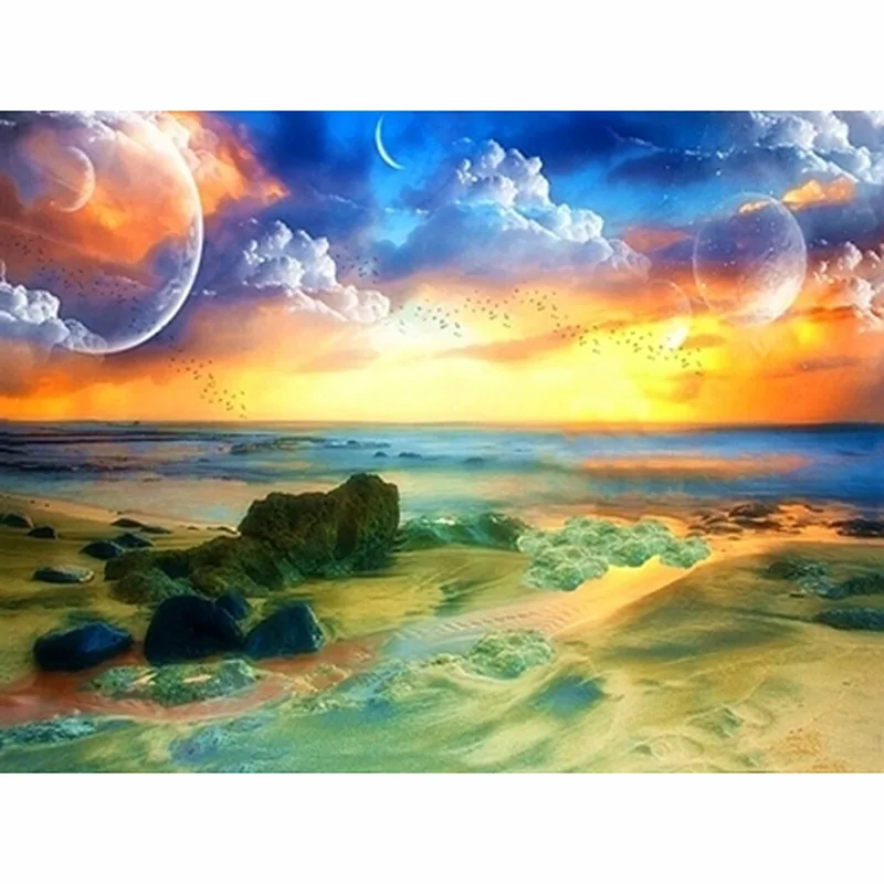 5D алмазная вышивка небо пейзаж картина выложенная алмазами Пейзаж Вышивка