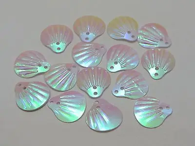 

1000 White Shell loose sequins Paillettes Top Hole sewing Wedding craft