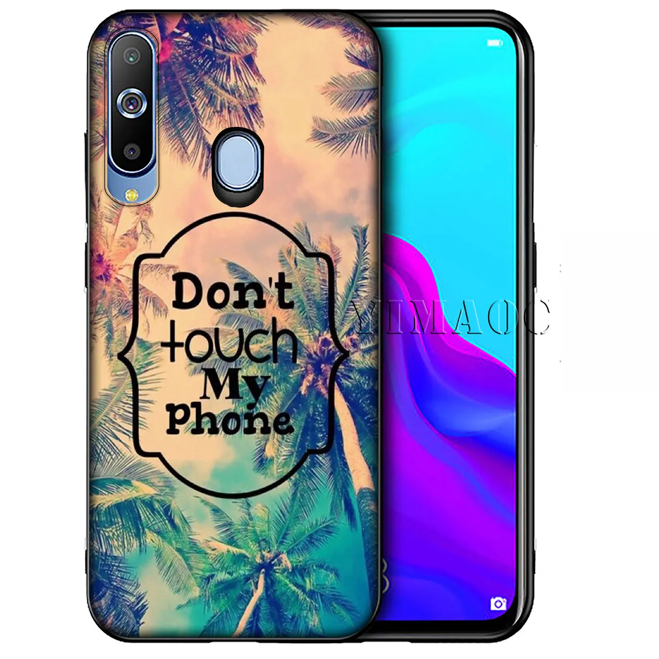 YIMAOC don't touch phone Soft Silicone Case for Samsung Galaxy A70 A60 A50 A40 A30 A20 A10 A10S A20S A30S A40S A50S Phone Cover |