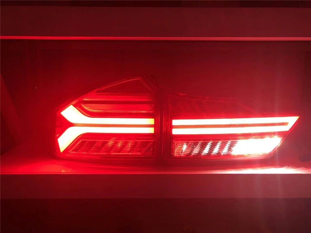 Стайлинга автомобилей задние фонари для Honda City светодиодные задние фонари противотуманная лампа задняя лампа DRL+ тормоз+ Парк+ сигнальных огней