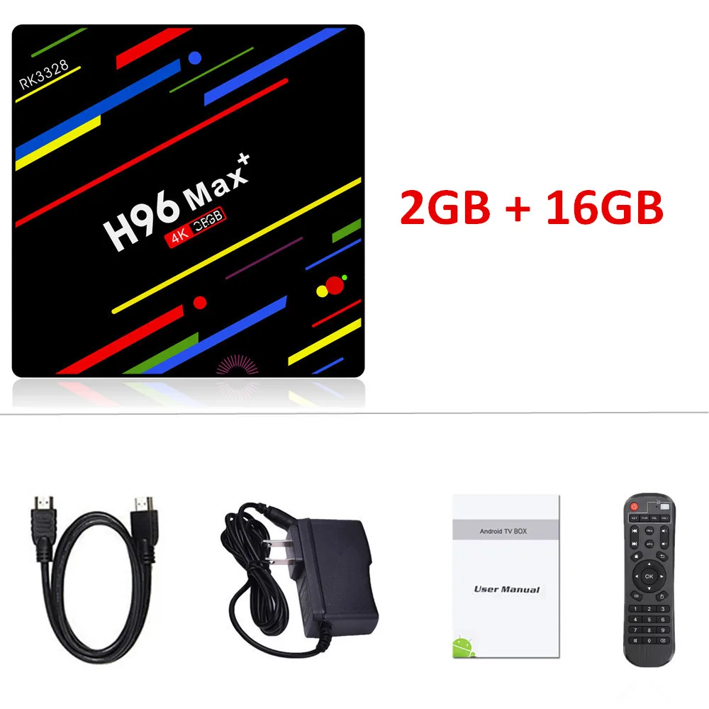 2G 16G Normal remote H96 MAX Plus ТВ приставка Android 9,0 4 Гб ОЗУ 32 Гб 64 Гб ПЗУ RK3328 телеприставка 5G Wifi 4K смарт медиаплеер pro PK X96 RK3318 HK1 - Цвет: 2G 16G Normal remote