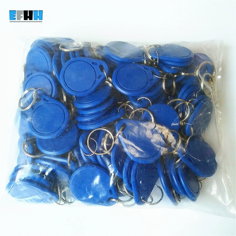 IC+ ID двойные RFID/NFC Брелки EM4100 и FM11RF08 2в1 S50 RFID и NFC композитная карта 125 кГц RFID 13,56 МГц NFC Брелок жетон(1 шт