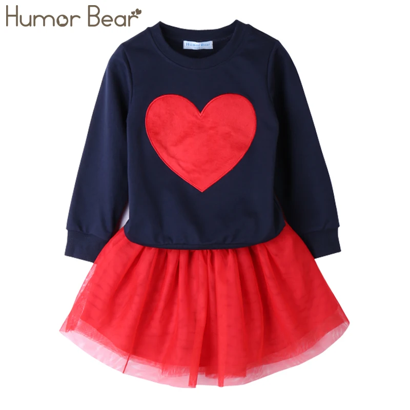 Humor Bear/новая осенняя одежда для маленьких девочек комплекты одежды для девочек футболка с длинными рукавами и рисунком кота из пайеток+ юбка со звездами повседневные костюмы для девочек из 2 предметов