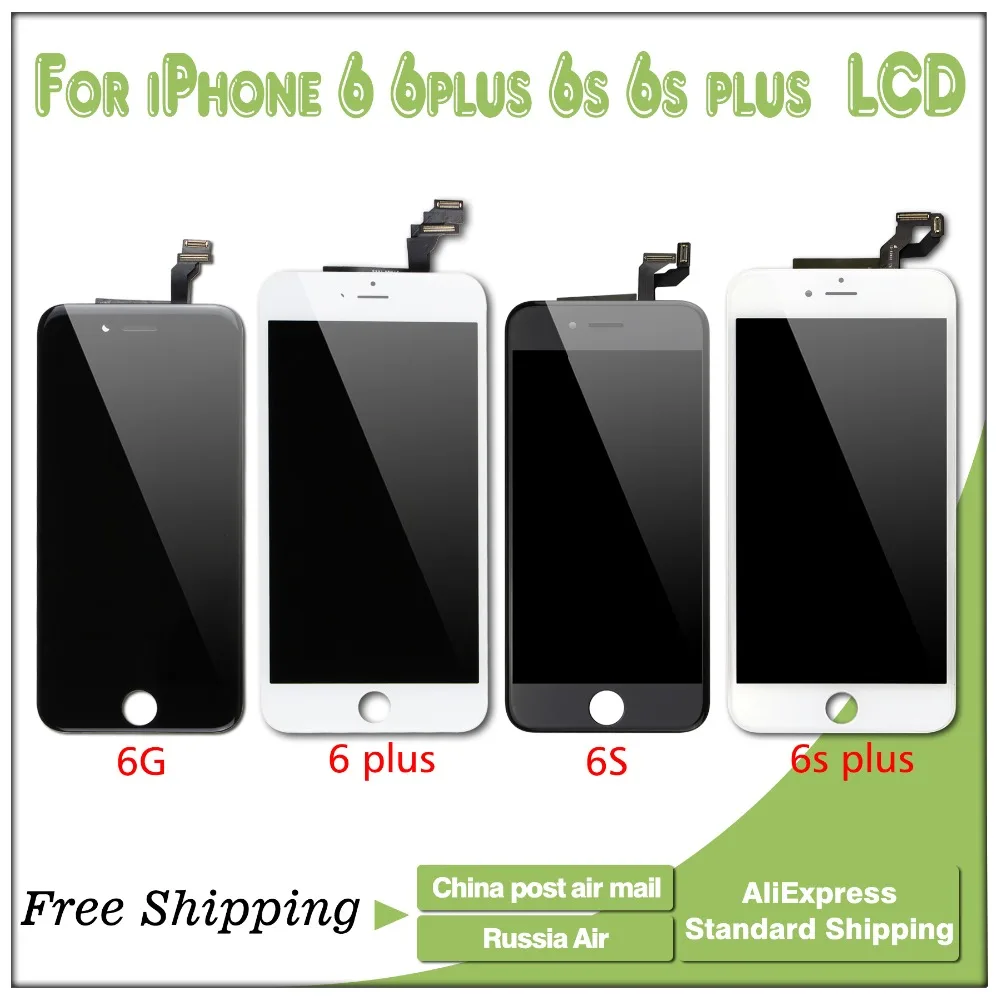Best Quality Touch screen + Display LCD for iPhone 6 6G 6s plus black and white | Мобильные телефоны и аксессуары