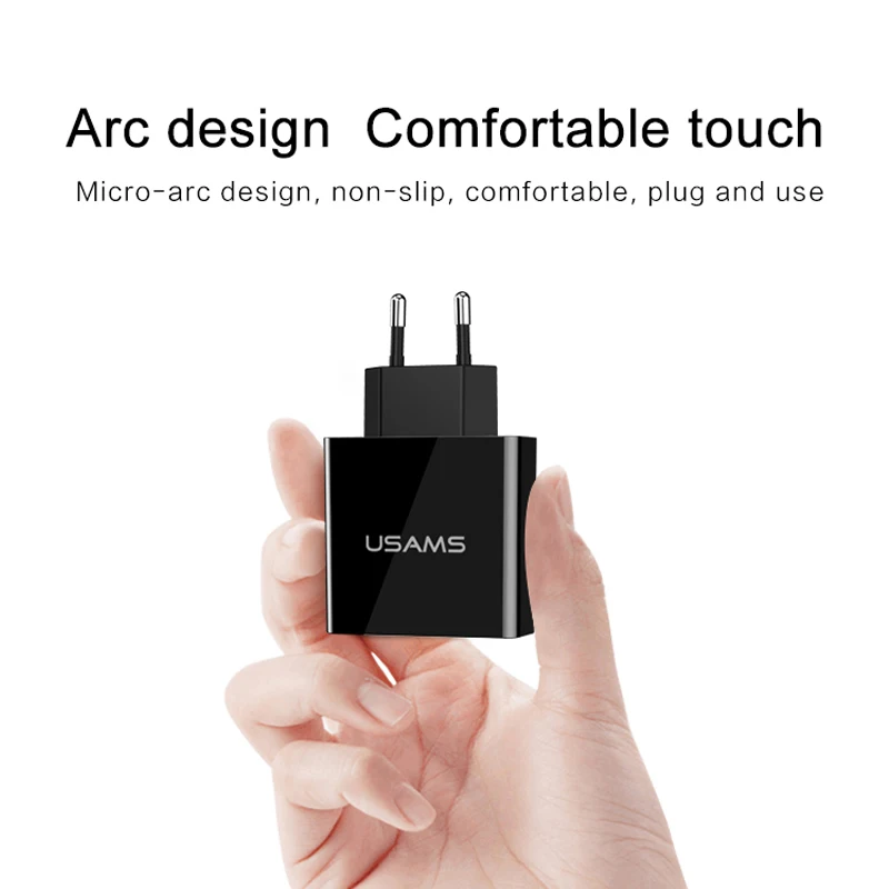 Светодиодный дисплей 3 USB зарядное устройство USAMS Универсальное для мобильного