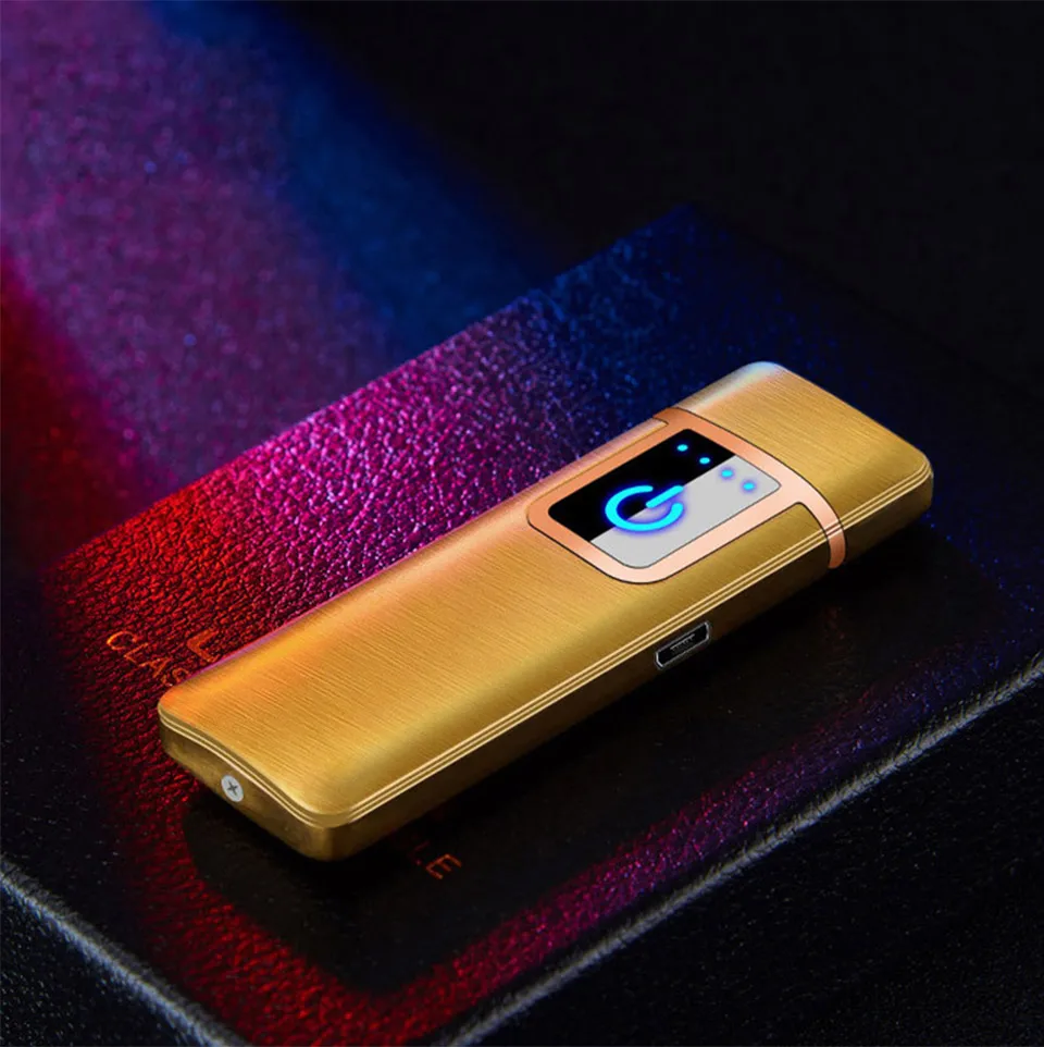 Мини Сенсорная Индукционная Электронная зажигалка Isqueiro USB зажигалки Вольфрамовая турбо сигарета зарядка через usb Индукционная зажигалка