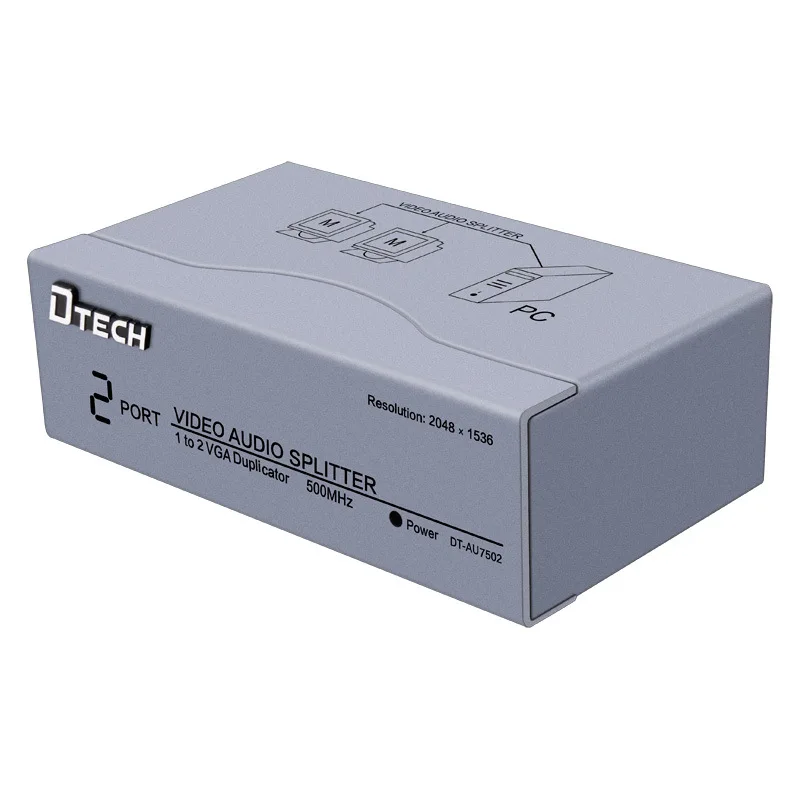 DT-AU7502 VGA сплиттер с аудио HD один точка два |