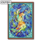 Алмазная 5D картина OUYIJIA для творчества, ангел, красота, дух, квадратная богиня, вышивка, алмазная стразы, мозаика, украшение, вышивка крестиком