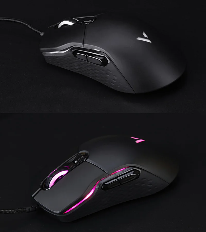 Rapoo Wired Gaming Mouse Mice 16000DPI 400IPS IR Optical Sensor VT Customizable Chip RGB Backlit 8 Programmable Keys Ergonomic